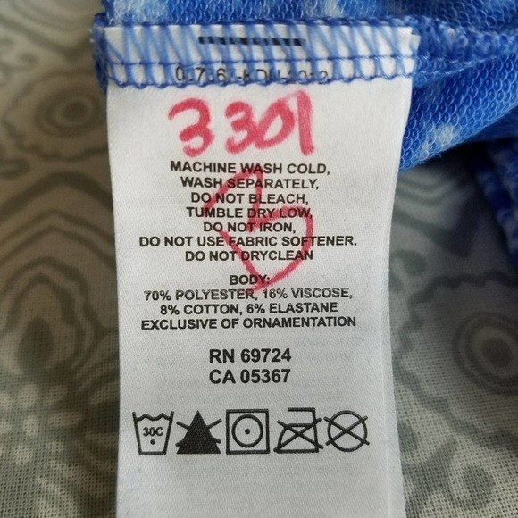 Mountain Hardwear Marled Blue Long Sleeve Top Medium - Picture 6 of 6